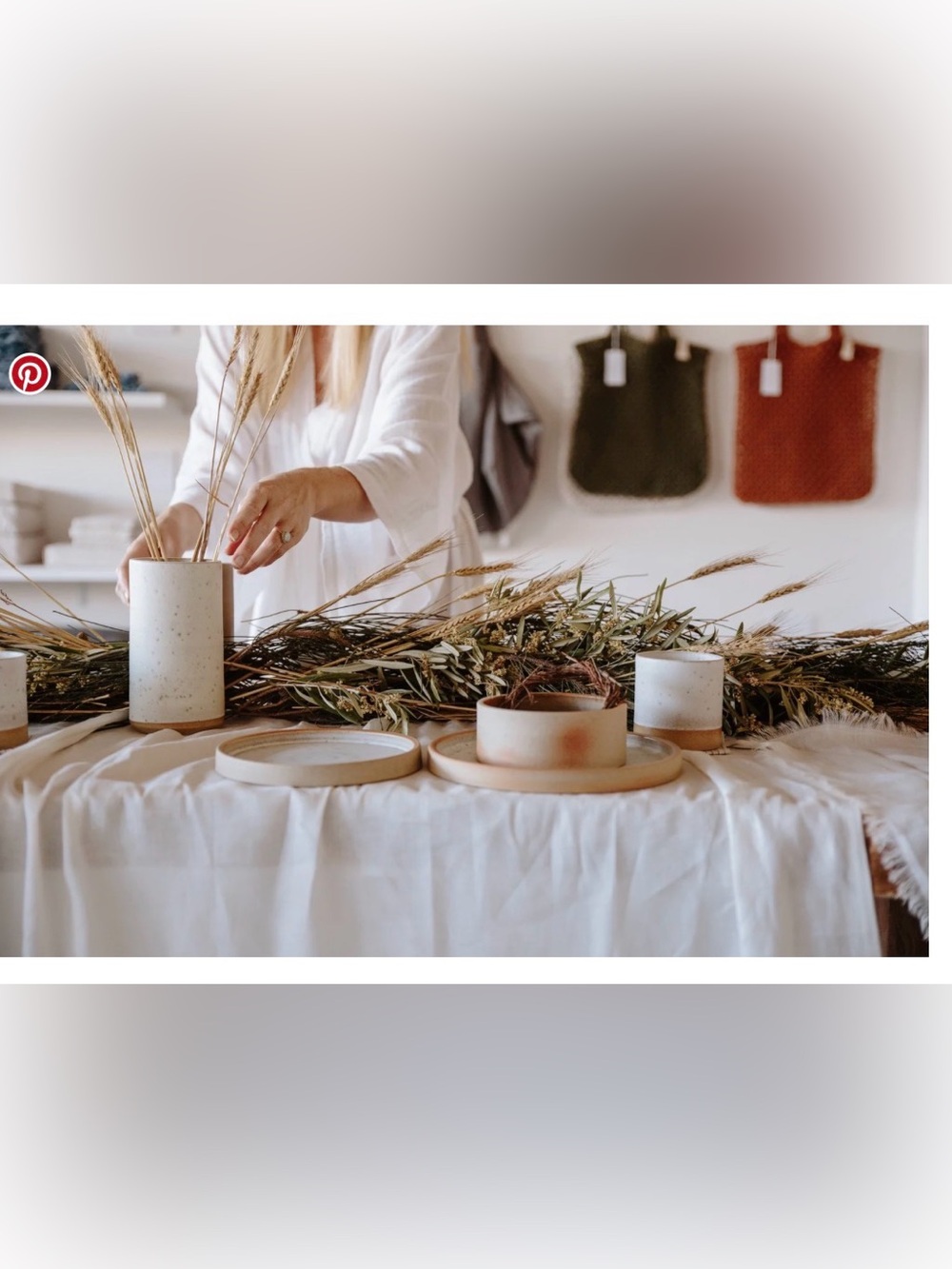 Beach People French flax linen tablecloth